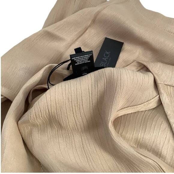 Bobi Beige Women Cropped Woven Satin Tank Size Large - Picture 13 of 13